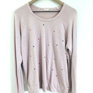 Sundry Stars Hearts Crewneck Sweatshirt 2